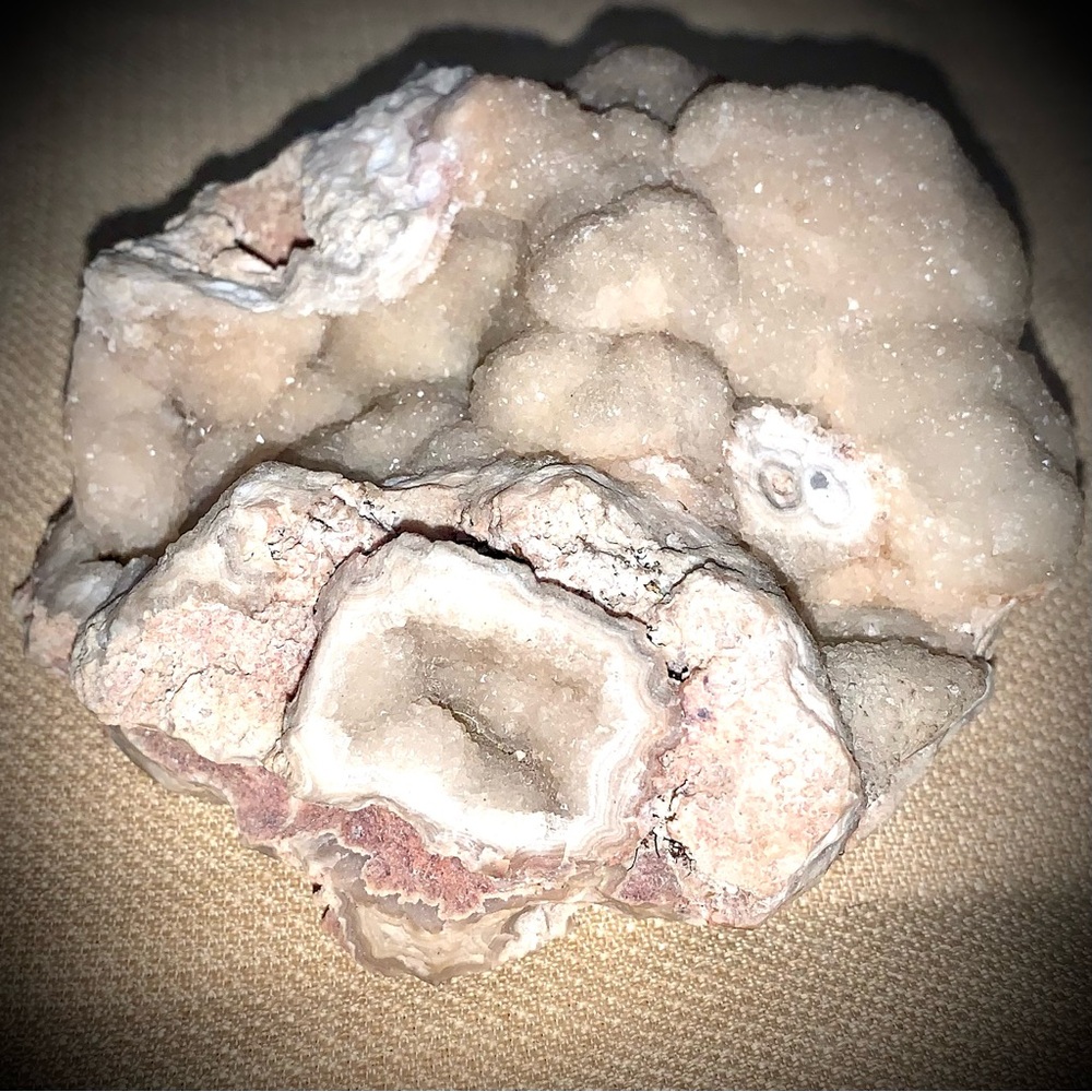 💗Druzy Botryoidal Chalcedony with Orbicular Details Raw Crystal Specimen >1 lb